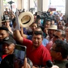 Protesta.- Los agricultores hicieron un plantón el jueves 22 de junio de 2023 en contra de la importación del arroz.