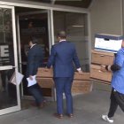 El CPCCS entregó 16 cajas de información de la designación de la fiscal Salazar.