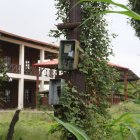 Las instalaciones ubicadas a un costado del Puente de la Unidad Nacional, en Durán, están custodiadas por un  guardia que impide el ingreso de extraños, pero desde fuera se observa el deterioro.