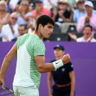 Carlos Alcaraz tras derrotar al estadounidense Sebastian Korda por 6-3 y 6-4 y clasificarse a la final.