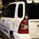 Un artefacto destruyó un vehículo policial en Daule