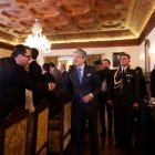 El presidente Guillermo Lasso estuvo acompañado por gran parte de su gabinete de ministros.