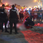 La Policía se hizo presente en el sitio.