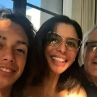 Robert De Niro junto a su hija y nieto.