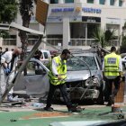 El atacante palestino fue abatido por un civil tras el arrollamiento.