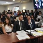 Acción. El titular de la Judicatura durante la audiencia en el Complejo.