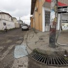 Sector. Contra este poste chocó la furgoneta en Mucho Lote 1.