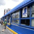 Estado. En la estación Galo Plaza se hacían las últimas adecuaciones este domingo 9 de julio de 2023.