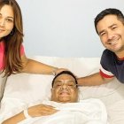 Marlon Acosta con Guadalupe Loor y Henry Bustamante.