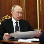 El presidente ruso Vladimir Putin durante una reunión en el Kremlin, este 10 de julio.