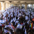 Protestas contra la reforma judicial que impulsa el primer ministro Benjamín Netanyahu en Tel Aviv.