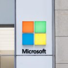 Fotografía de archivo del logo de Microsoft.