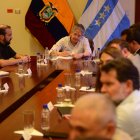 Análisis. Las autoridades de seguridad participaron en la cita con el alcalde Luis Chonillo para identificar los problemas existentes.