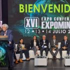 Foto de la inauguración del evento Expominas, en Quito.