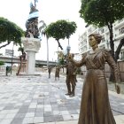 En el sitio hay más de 20 estatuas de bronce