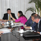 Petroecuador. El exgerente de Comercio Internacional Nlsen Arias (centro) fue uno de los aliados de Antonio Peré.