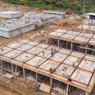 La obra. Los trabajos en la planta de tratamiento se reanudaron luego de meses que la obra quedó paralizada, lo que generó una serie de críticas y hasta plantones.