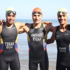 Gabriel Terán, Juan José Andrade y Matías Bravo formaron parte de prueba sprint individual masculino.