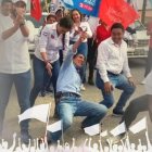 Yaku Pérez bailó con sus seguidores.