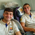 Los jugadores arribaron a Los Ángeles donde jugarán su primer cotejo este fin de semana.