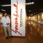 Presencia. Federico Gonzenbach recorrió este miércoles 19 el Museo de Artes Visuales Manuel Rendón Seminario, donde reúne obras de sus cinco décadas de creación artísticas.
