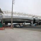 Inconcluso. Todavía falta llevar a cabo varios trabajos en la obra, pese a que la constructora ya ha erigido las torres y hecho la conexión del paso peatonal.