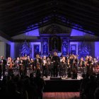 Acto. La OSNE exhibe su arte en la iglesia San Miguel de Salcedo.
