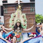 Actividad. Uno de los grupos de baile que participa en el festival.