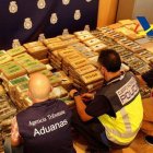 Evidencia. La droga estaba oculta en al menos 400 paquetes entre un cargamento de banano.