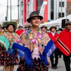 Pelileo. El desfile folclórico fue uno de los atractivos el sábado.