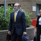 Kevin Spacey durante su llegada a la corte en Londres.