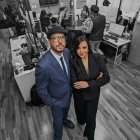 Andersson Boscán y Mónica Velásquez, periodistas del medio digital La Posta.