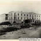 Histórico. El Cuartel de Ballajá, en San Juan, después del bombardeo estadounidense en 1898.