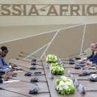 Varios mandatarios de países de África se reunieron con el presidente ruso, Vladimir Putin.