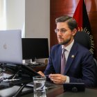 El gerente del Banco Central del Ecuador, Guillermo Avellán, en las reuniones con el FMI.