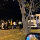 Siniestro. Uno de los tráileres implicados en la tragedia.