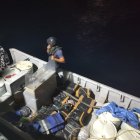 Traslado. La evidencia fue trasladada a Puerto Baquerizo Moreno.