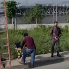 Campaña. Jan Topic cortó la telefonía durante media hora y se grabó en un video.