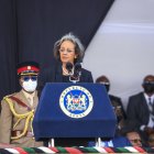 Imagen de archivo de la presidenta de Etiopía, Sahle-Work Zewde, durante un acto en Kenia.