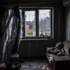 Imagen de archivo de la destrucción de una vivienda de un edificio de la región de Jerson.