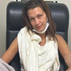 Bella Hadid en una de sus visitas médicas.