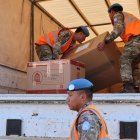 Fuerzas de paz de la ONU organizan ayuda para Siria, en una fotografía de archivo.