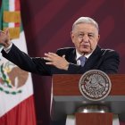 El presidente Andrés Manuel López Obrador habló en una rueda de prensa, este martes 8 de agosto en el Palacio Nacional de Ciudad de México