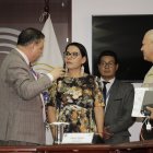 El ministro del Interior, Juan Zapata, explicó 8 de agosto de 2023, junto a la presidenta del CNE, Diana Atamaint, los avances en materia de seguridad de las elecciones.