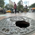 Hecho. En 9 de Octubre y Rumichaca es evidente el daño en la cubierta.