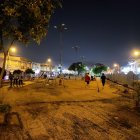 Situación. Más de la mitad del Parque Lineal permanece a oscuras.