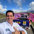 Xavier Hervas en campaña.