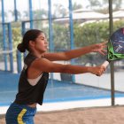 Quinta con uno de los 4 oros del Mundial de Brasil. En la foto con Chiara Tabacchi, dupla ganadora de la categoría pro dobles  femenino.