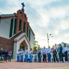 El padre Iván Minda, oficializó el acto de este jueves 10.