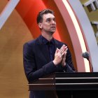 Gasol brindó un discurso de casi 20 minutos.